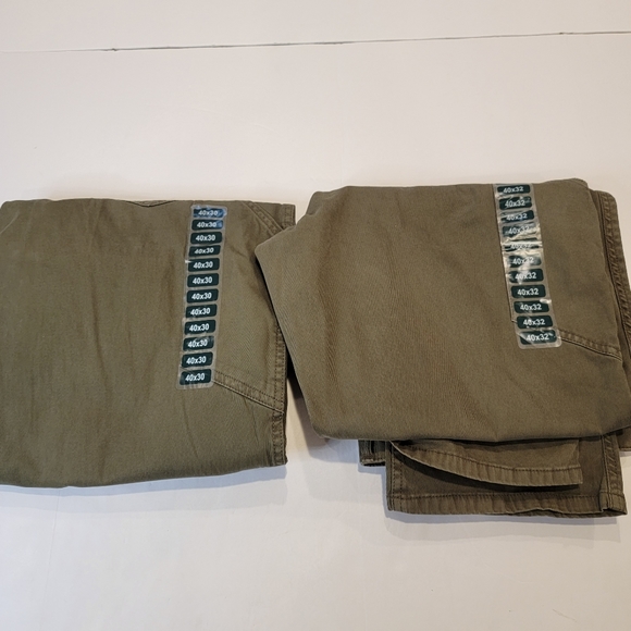Woolrich Stretch Fit 5 Pocket Straight Fit Pant Mens DARK GREEN MSRP $98 - Picture 8 of 13